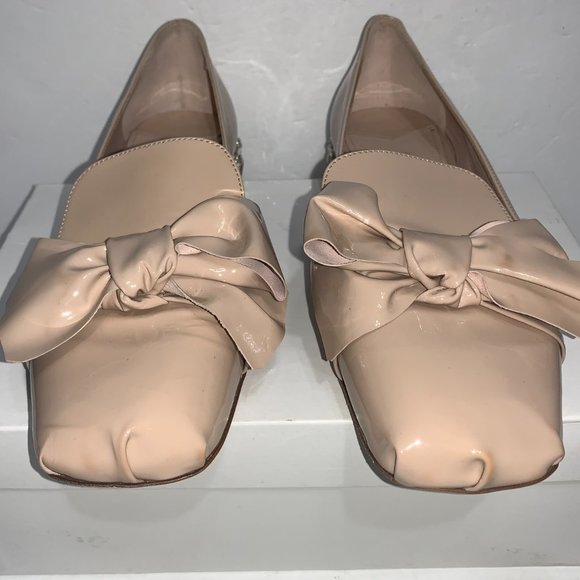 Miu Miu Patent Leather Bow Embellished Heels Sz 40 - Picture 5 of 8